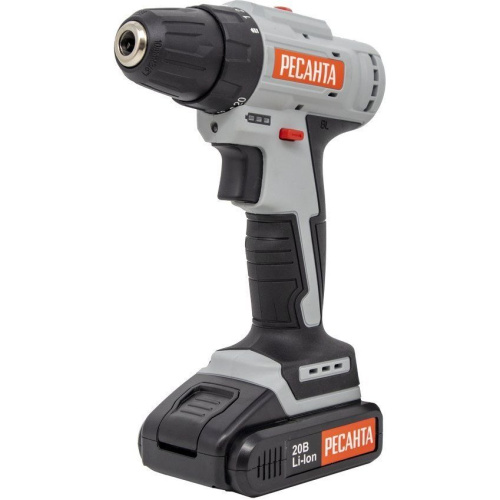 Дрель-шуруповерт аккумуляторная Ресанта ДА-20-2ЛК 75/14/11