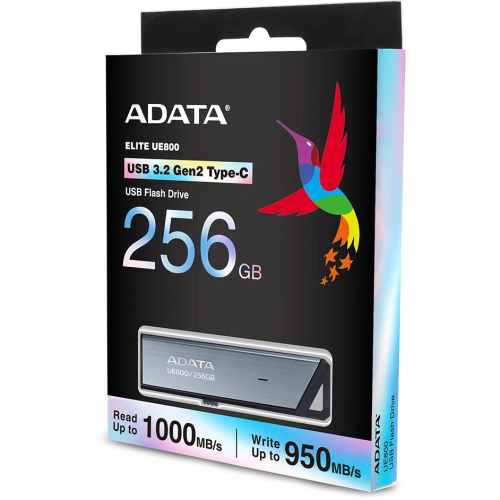 USB-флешка A-Data UE800 AELI-UE800-256G-CSG 256Gb Type-C G USB3.2 серебристый