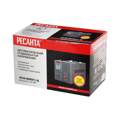 Стабилизатор напряжения Ресанта АСН-8000/1-Ц серый