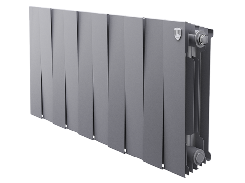 Биметаллический радиатор отопления  Royal Thermo Pianoforte 300 10 Секций Silver Satin