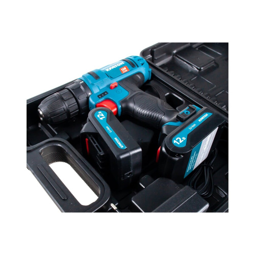 Дрель-шуруповерт КРАТОН CD-12-Li-1,5 (3 11 01 054) 1.5Ач, с двумя аккумуляторами