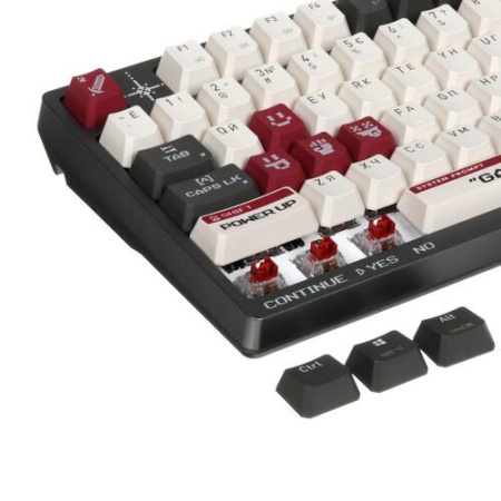 Клавиатура проводная + беспроводная A4Tech Bloody WS98 Pixels Red