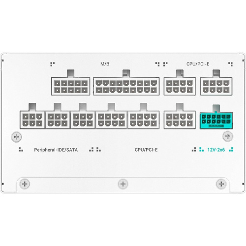 Блок питания Deepcool GamerStorm PN1200M WH (ATX 3.1, 1200W, Full Cable Management, PWM 135mm fan, Active PFC, 80+ Gold, Active PFC + Full Bridge SRC)