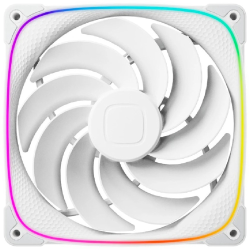 Комплект вентиляторов (3 шт.) Geometric Future Squama 2503RW-14 Reverse White (1F2503R314100) / 140mm, PWM, 2100 RPM, 71.80 CFM, 34.0 dBA, 5V ARGB