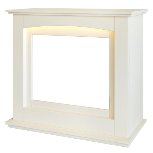 Портал каминный из МДФ RealFlame Canada 25,5 белый, с подсветкой