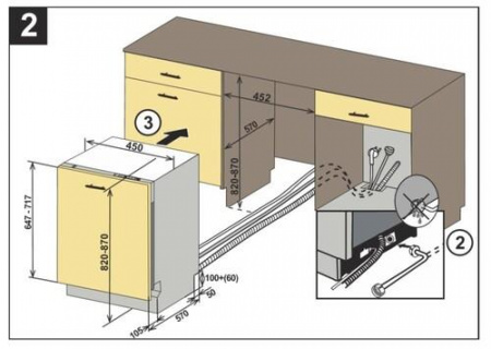 Встраиваемая посудомоечная машина Gefest 45311