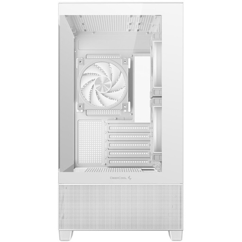 Корпус Deepcool CG380 3F WH без БП, боковое окно (панорама), 3x120mm ARGB PWM вентилятора, белый, mATX