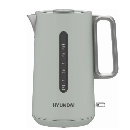 Электрочайник Hyundai HYK-S9999 светло-зеленый/серебристый