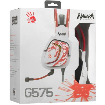 Проводные наушники A4Tech Bloody G575 белый