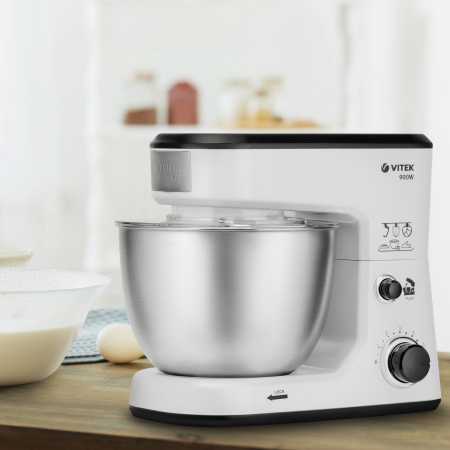 Кухонная машина Vitek VT-1438MC белый/серебро