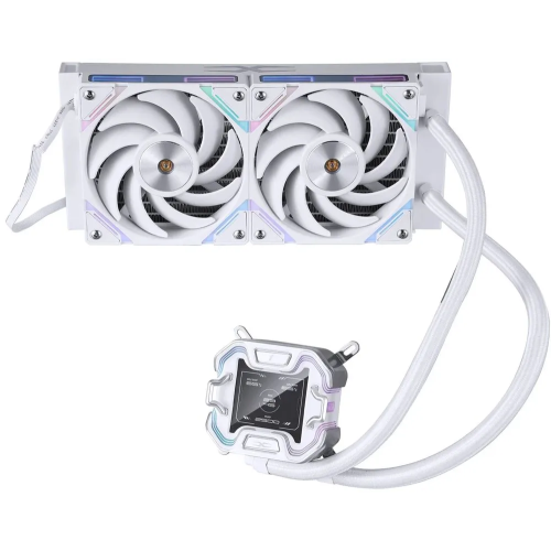 СВО 1STPLAYER X-240 White (X-240-WH) / 2x120mm, ARGB, IPS display