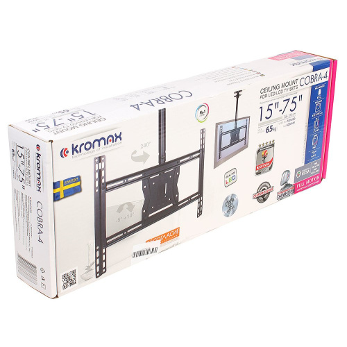 Кронштейн для телевизора Kromax Cobra-4 черный