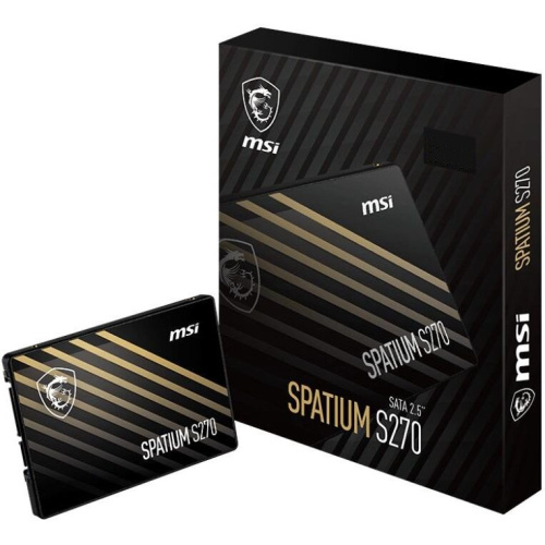 SSD MSI Spatium S270 (S78-440N070-P83) 2.5" 240GB SATA 6Gb/s, 500/400, IOPS 50/80K, MTBF 2M, 110TBW, 0,25DWPD, RTL (001151)
