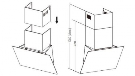 Вытяжка наклонная Haier HVX-W662GBT черный/черный