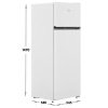 Холодильник с морозильником Beko B1RDSK240W белый