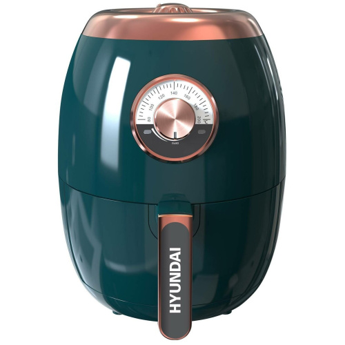 Аэрогриль Hyundai HYF-3553 темно-зеленый/золотистый