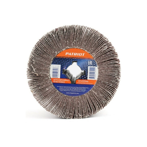 Щетка абразивная лепестковая для брашировальных машин Patriot 823010022 120х100ммР60