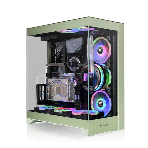 Корпус Thermaltake CTE E550 Matcha зеленый (CA-1Z8-00MEWN-00) без БП ATX 3x140mm 2xUSB3.0 audio bott PSU