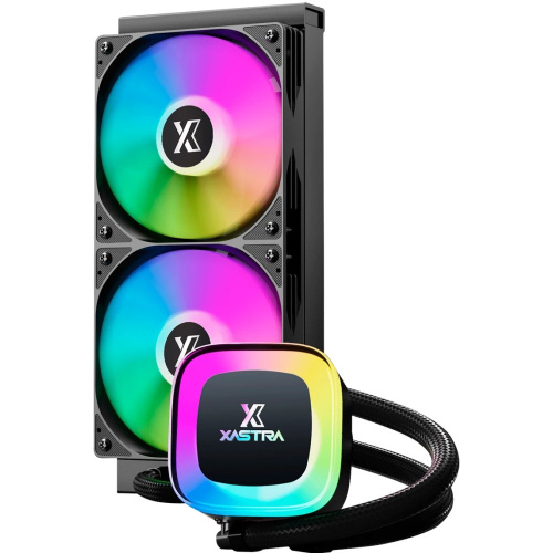 СВО XASTRA LP240 ARGB BK Intel LGA LGA1851/1700/1200/115X/AM5/AM4 (2x120, ARFB fan and Pump, TDP 265W, black) RET