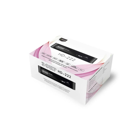 Ресивер DVB-T2 Сигнал Эфир HD-222 черный