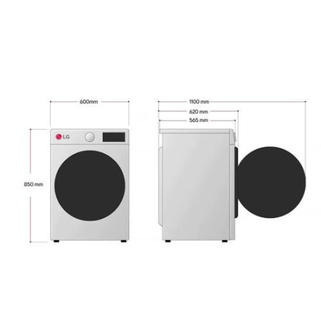 Стиральная машина LG F4M5VS6S серебристый