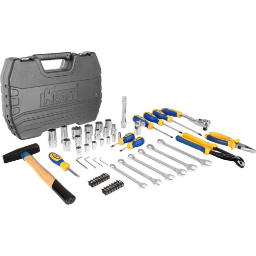 Набор инструмента KRAFT 1/2 Dr и 1/4 Dr 56 предметов KT 700303