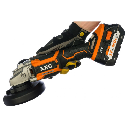 УШМ AEG BEWS18-125BLLI-502C бесщеточная (4935464417)