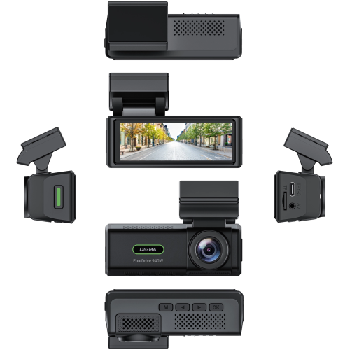 Видеорегистратор Digma FreeDrive 940W черный