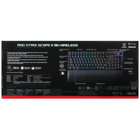 Клавиатура проводная + беспроводная ASUS ROG Strix Scope II