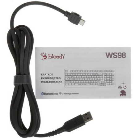 Клавиатура проводная + беспроводная A4Tech Bloody WS98 Pixels Red