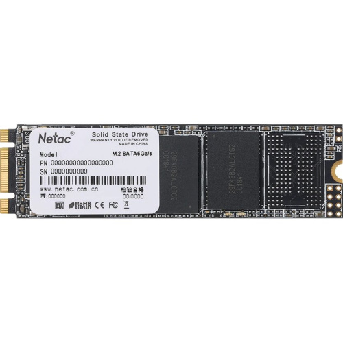 SSD Netac N535N NT01N535N-512G-N8X M.2 512Gb Retail (SATA3, up to 540/490MBs, 3D TLC, 22х80mm)