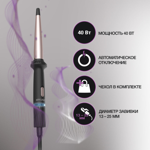 Щипцы Hyundai H-HC1410 черный