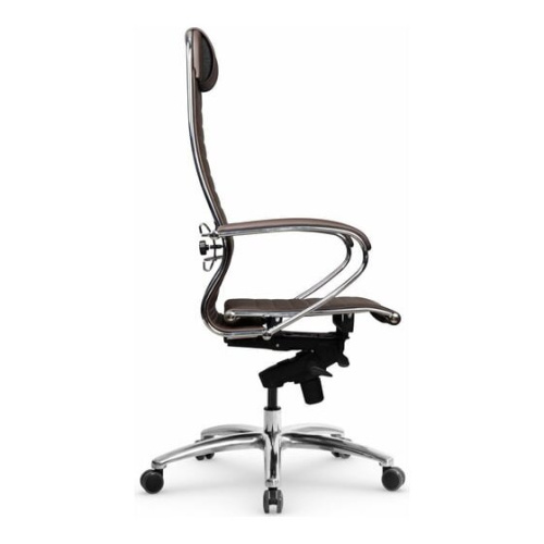 Кресло Метта Samurai K-1.04 MPES (Z312299953) темно-коричневый сиденье темно-коричневый эко.кожа с подголов. крестов. металл хром