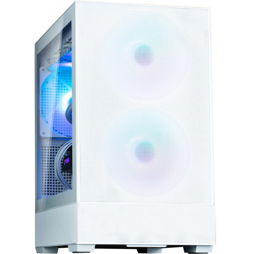Корпус ZALMAN P30 Air, mATX, White, Window, 2xCombo (3.5'' or 2.5''), 3x2.5", 1xUSB Type-C, 1xUSB3.0, Front 2x140mm ARGB, Rear 1x140mm ARGB