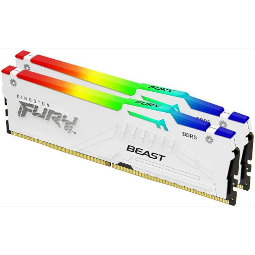 ОЗУ Kingston Fury Beast White Expo KF560C36BWEAK2-64 DDR5 - 2x 32ГБ 6000МГц, DIMM, White, Ret