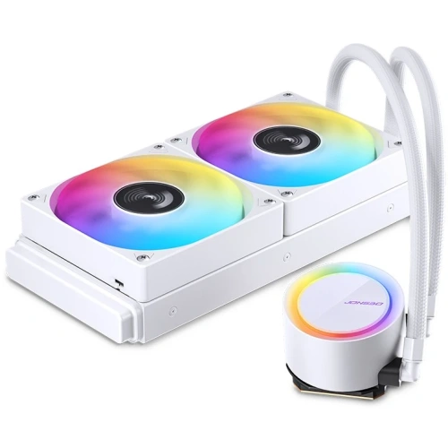 СВО JONSBO TG-240 ARGB White LGA 2011/1700/1200/115X/AM5/AM4 (TDP 260W, ARGB FAN and PUMP, PWM, DUAL FAN 120mm)