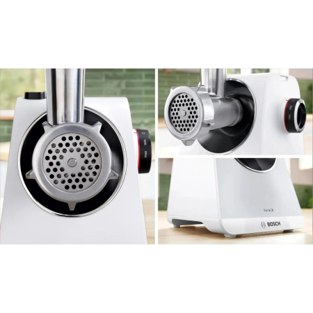 Мясорубка Bosch MFWS607W белый