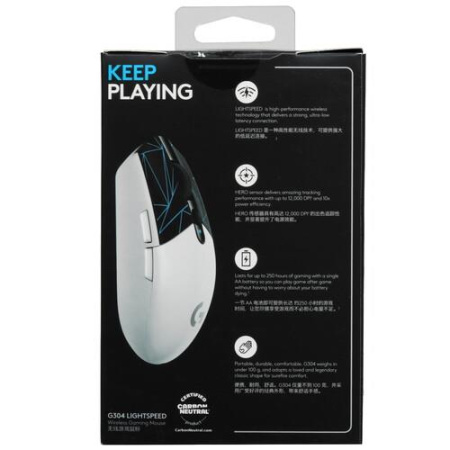 Мышь беспроводная Logitech G304 [910-006055] белый