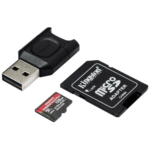 Карта памяти Kingston Canvas React Plus (SDR2/128GB) SDXC 128Gb Class10 w/o adapter