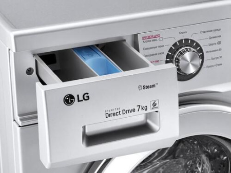 Стиральная машина LG F1296HDS4 серебристый