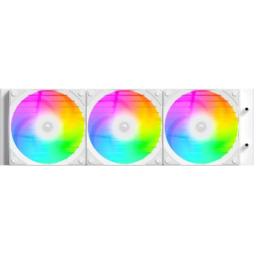 СВО ID-COOLING FX360 Inf White LGA1700/1200/115X/AM4/AM5 (TDP 350W, ARGB Fan and Pump, PWM, Triple Fan 120mm, белый)