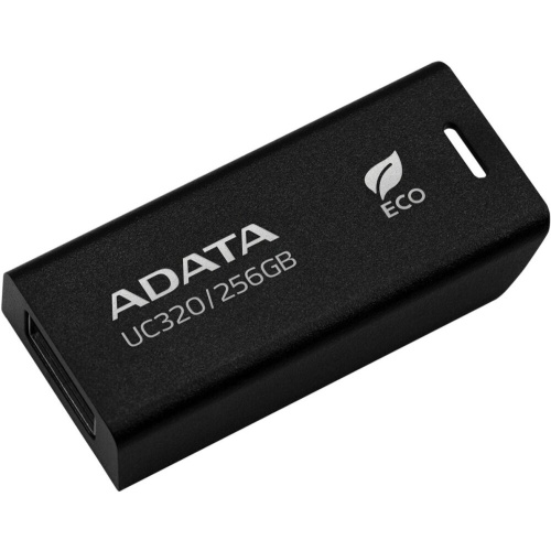 USB-флешка A-DATA UC320 (UC320-256G-RBK/BK) 256GB USB 3.2, черный выдвижной