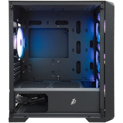 Корпус 1STPLAYER Trilobite T5 ARGB Black (T5-BK-4F7) / mATX / 4x120mm ARGB fans