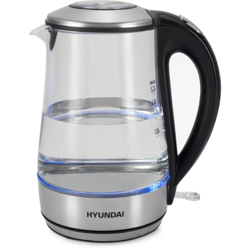 Электрочайник Hyundai HYK-G8406 1.7л. прозрачный/черный