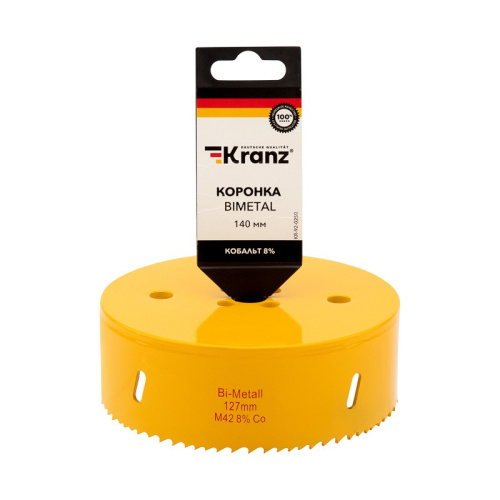 Коронка Kranz KR-92-0250 Bimetal 140мм