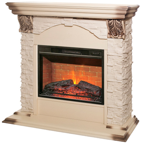 Электрокамин RealFlame Dublin Lux WT с очагом Irvine 24