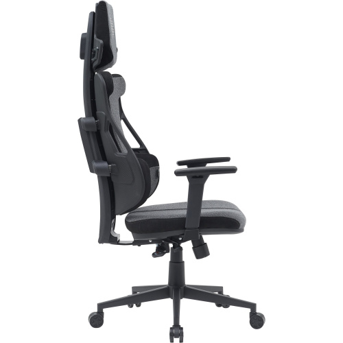 Кресло Cactus CS-CHR-DUO-GYBK серый/черный с подголов. крестов. сталь