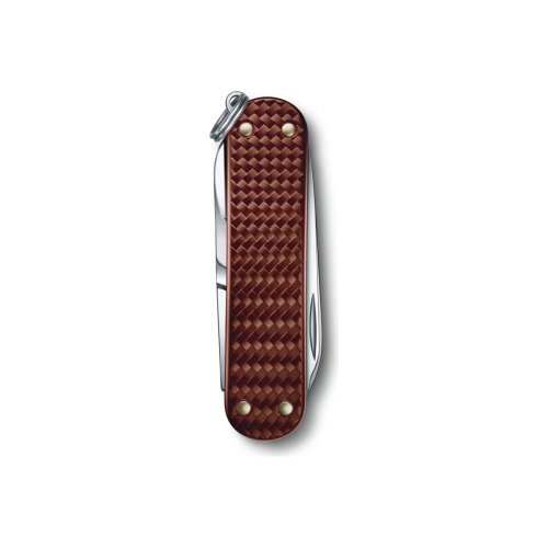 Нож-брелок Victorinox Classic SD Precious Alox 0.6221.4011G 58мм, 5 функций, Hazel Brown (подар. упаковка)