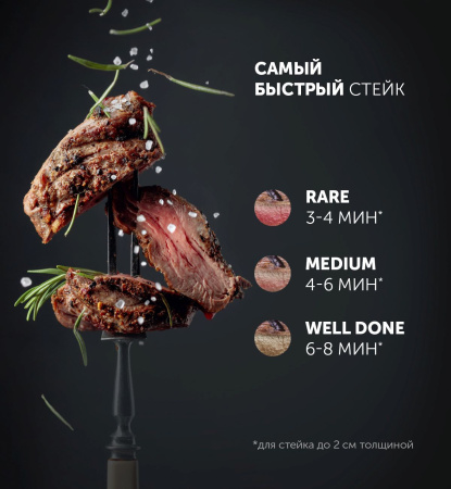 Электрогриль Polaris PGP 2202 IQfry черный