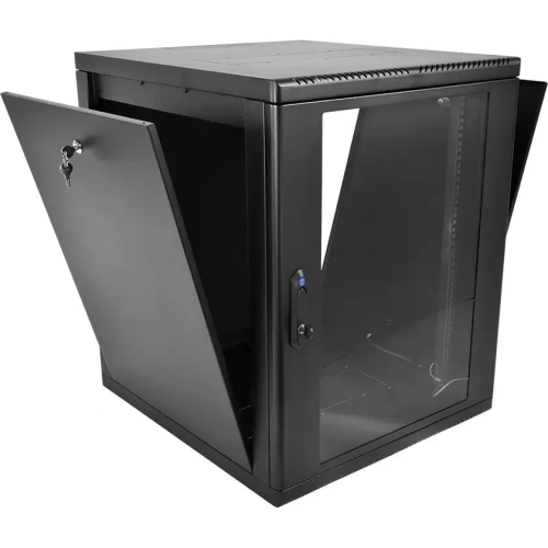 Шкаф коммутационный ЦМО ШРН-М-12.500-9005 настенный 12U 600x520мм черный